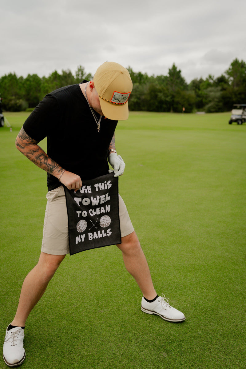 Load image into Gallery viewer, Clean My Balls Golf Towel Funny Gag Gift
