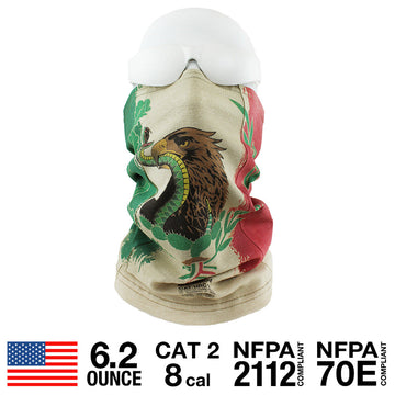Mexican Flag Beige FR Face Muffler