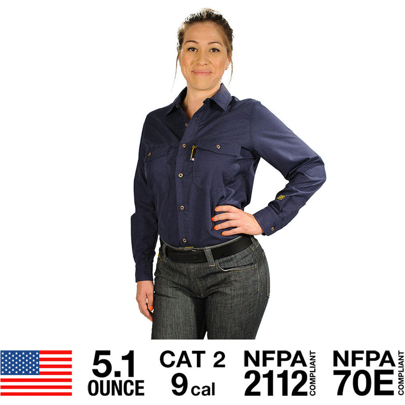 Load image into Gallery viewer, Women&#39;s Silver Bullet Flame Resistant Shirt
