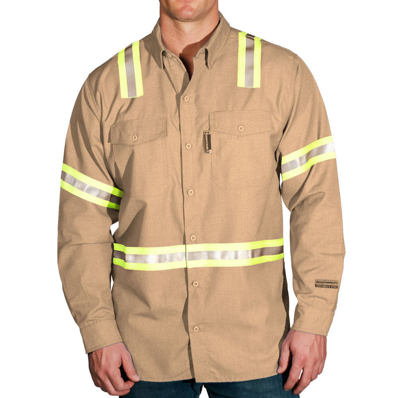 Load image into Gallery viewer, &quot;Silver Bullet&quot; FR Shirt with YSY Reflective Striping
