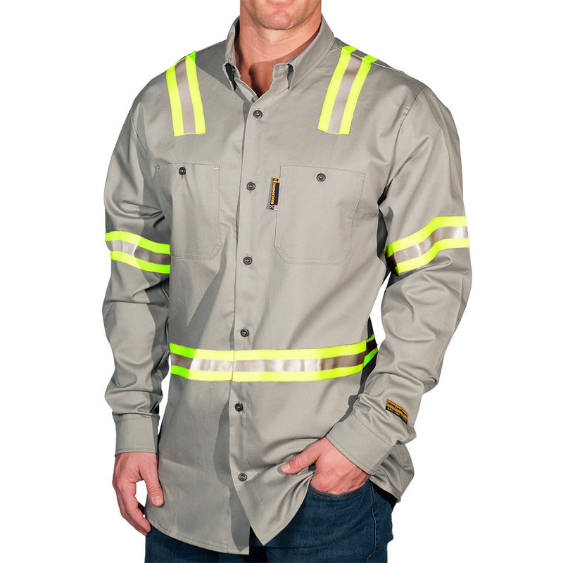 Load image into Gallery viewer, The Lowdown Flame Resistant Shirt with YSY Striping
