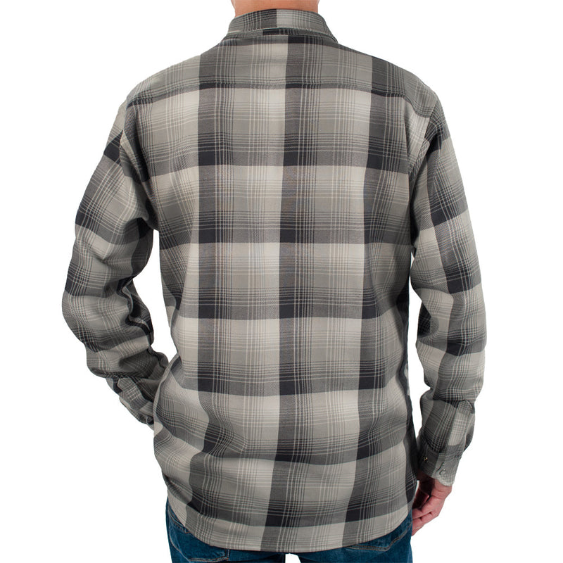 Load image into Gallery viewer, Santana Black and Silver FR Stretch Plaid Shirt
