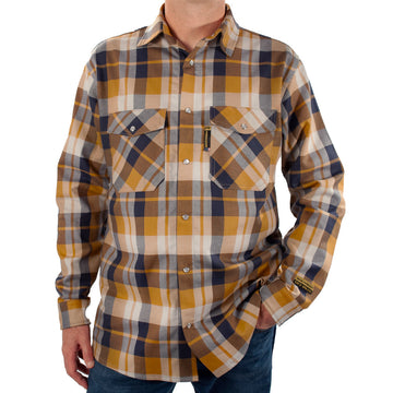 Tailgate Navy Rust FR Stretch Plaid Shirt