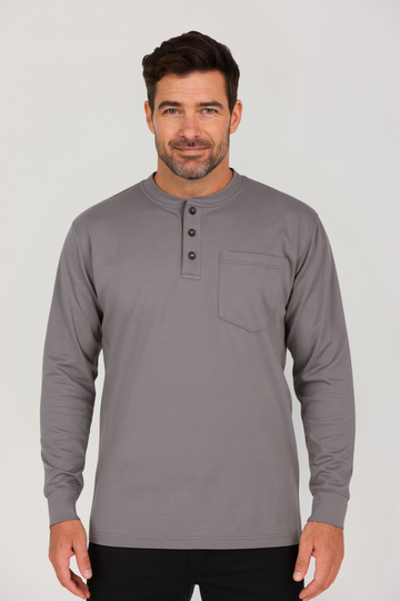 NKE FR HENLEY - GREY