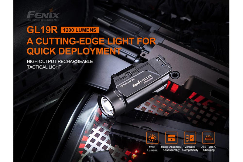 Load image into Gallery viewer, Fenix GL19R Rechargeable Tactical Light - 1200 Lumens
