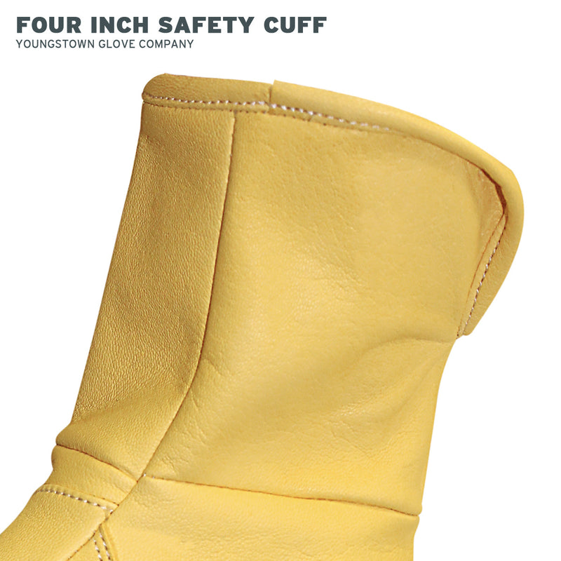 Load image into Gallery viewer, 11-3245-60 Youngstown Leather Utility Plus Glove - Four inch Safety Cuff
