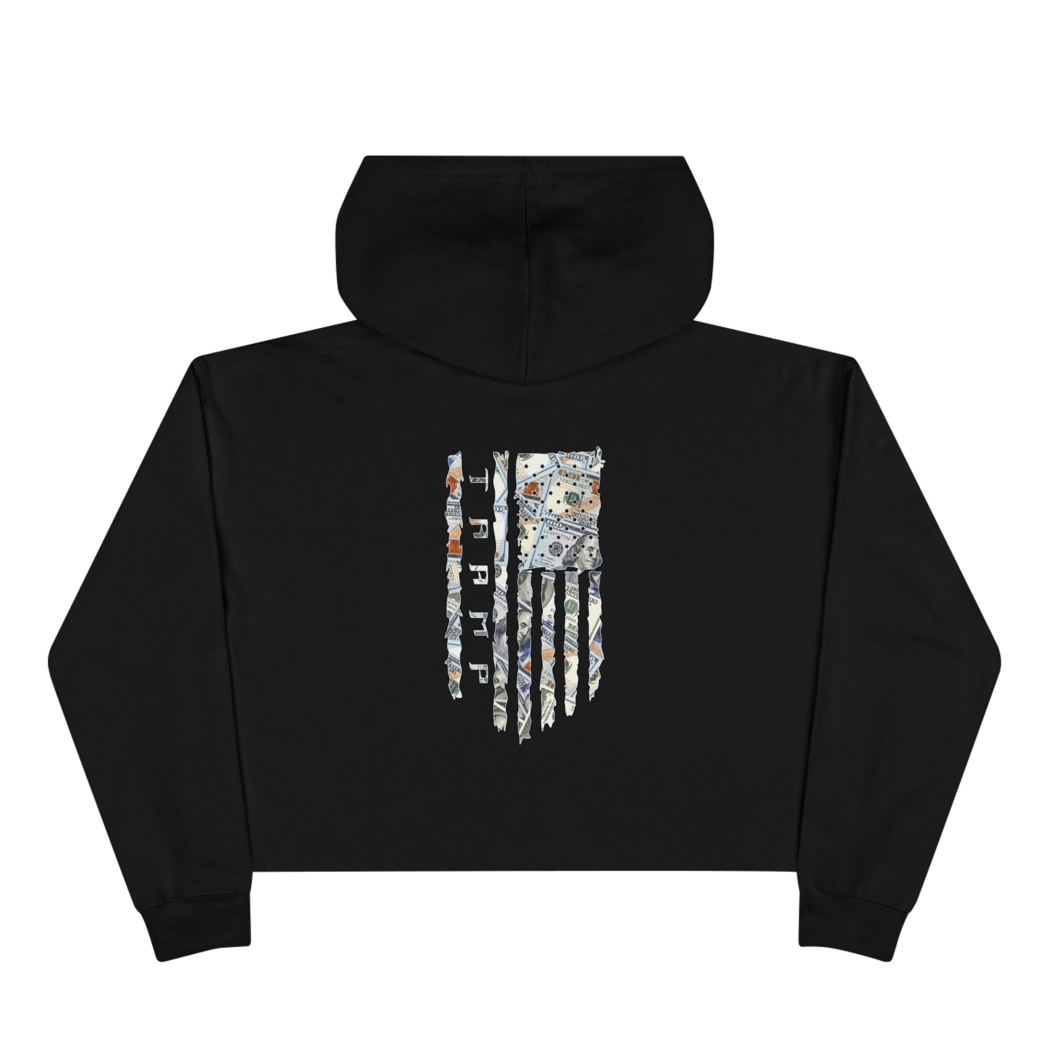 Money Flag Crop Hoodie