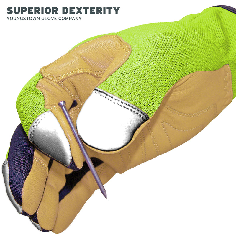 Load image into Gallery viewer, 12-3190-10 Youngstown Cut Resistant Safety Lime Hybrid Glove - Superior Dexterity
