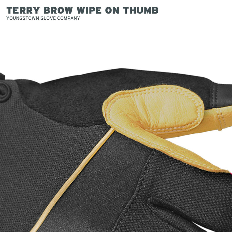 Load image into Gallery viewer, 12-3185-70 Youngstown Hybrid XT Glove - Terry Brow Wipe on Thumb
