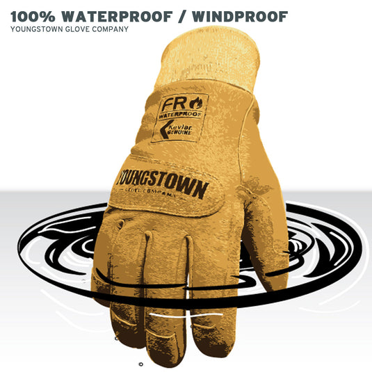 12-3465-60 Youngstown FR Waterproof Ground Glove - 100% Waterproof and Windproof