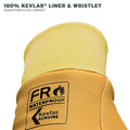 12-3465-60 Youngstown FR Waterproof Ground Glove - Kevlar Liner and Wristlet