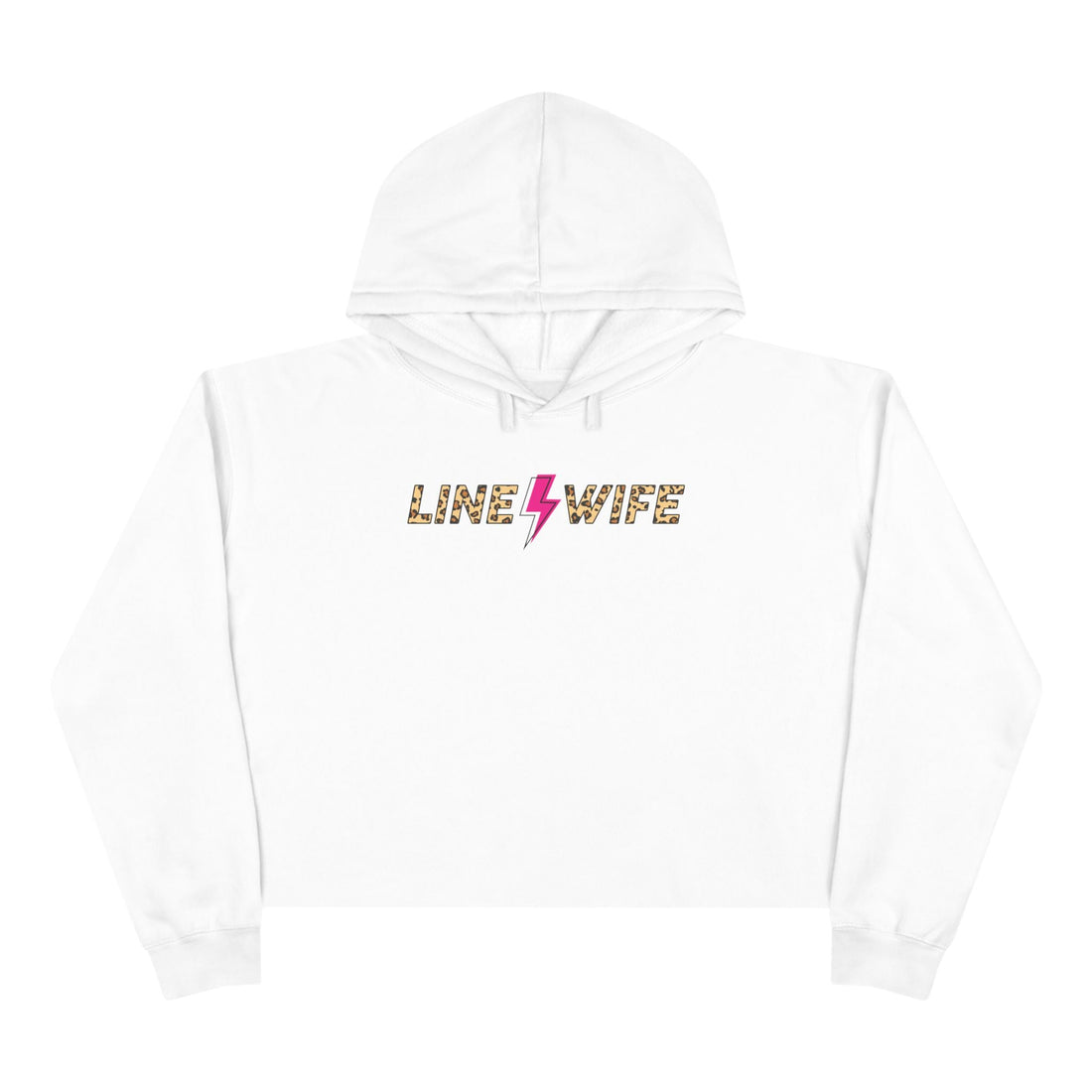 Line Wife Cheetah Crop Hoodie