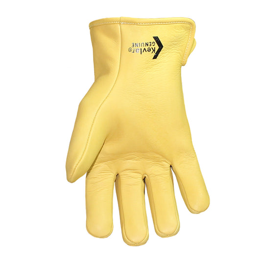 16-4200-10 Youngstown 10" Cut Resistant Secondary Leather Protector Glove - palm side