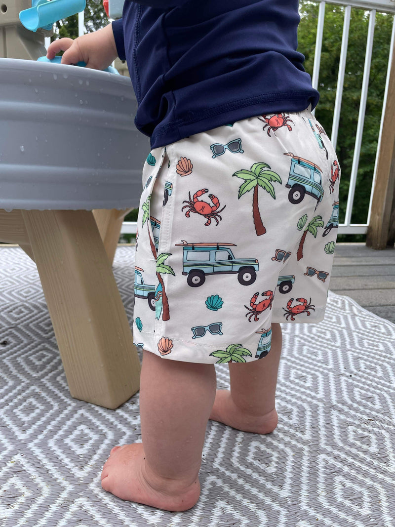 Load image into Gallery viewer, Boys Surfer Beach Swim Shorts / Trunks
