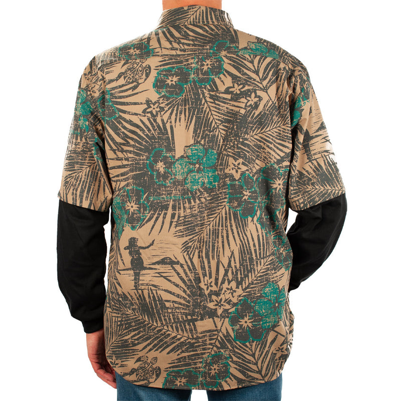 Load image into Gallery viewer, Tropic Camo Beige FR Hawaiian Shirt
