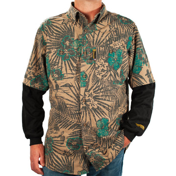 Tropic Camo Beige FR Hawaiian Shirt