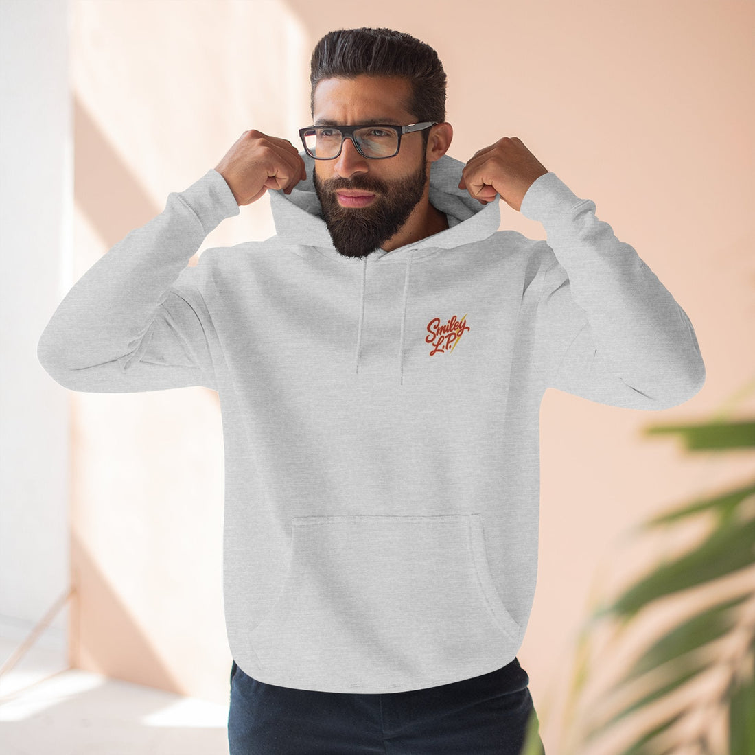 Smiley L.P. Red Bolt Hoodie