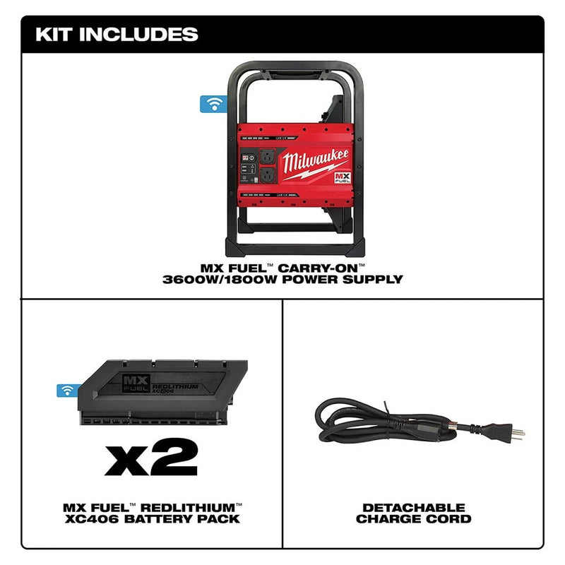 Load image into Gallery viewer, MX FUEL CARRY-ON 3600W/1800W Power Supply Kit
