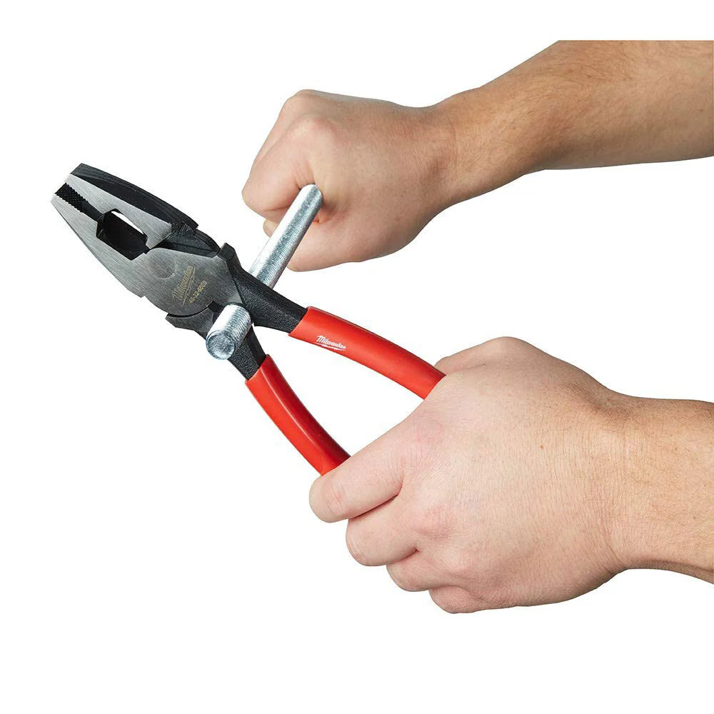 High-Leverage Lineman's Pliers with Thread Cleaner