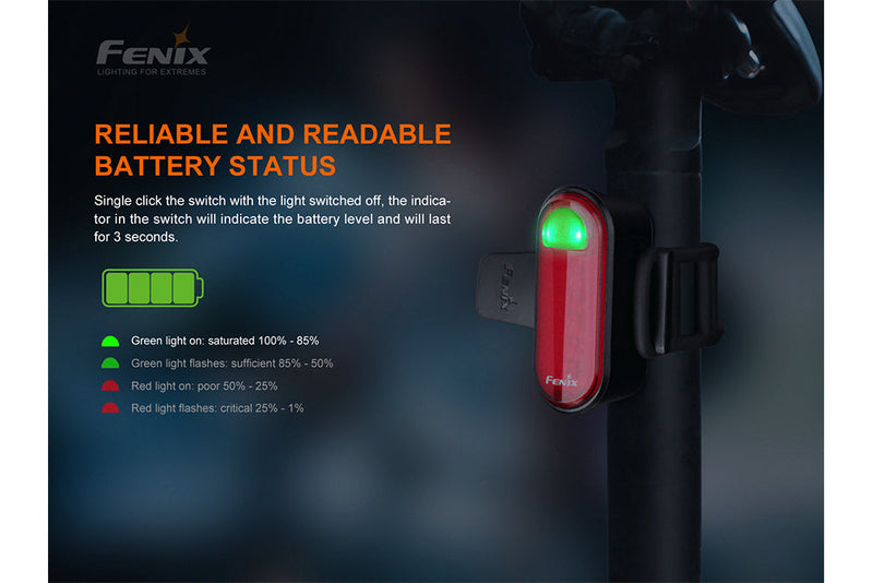 Load image into Gallery viewer, Fenix BC05R V2.0 Rechargeable Bicycle Tail Light
