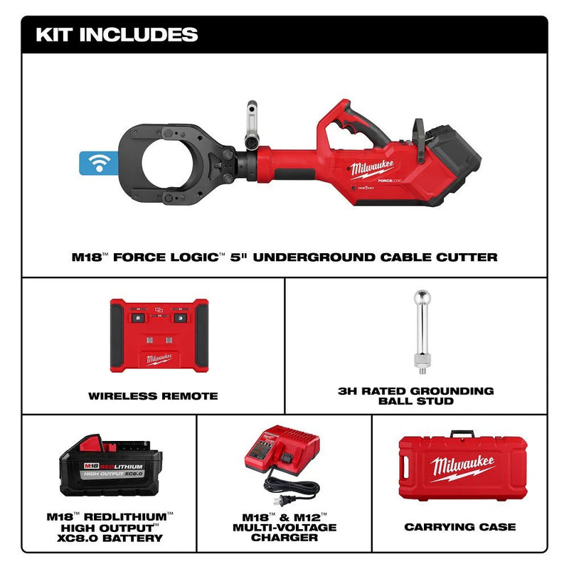 Load image into Gallery viewer, M18 FORCE LOGIC 5 Underground Cable Cutter w/ Wireless Remote
