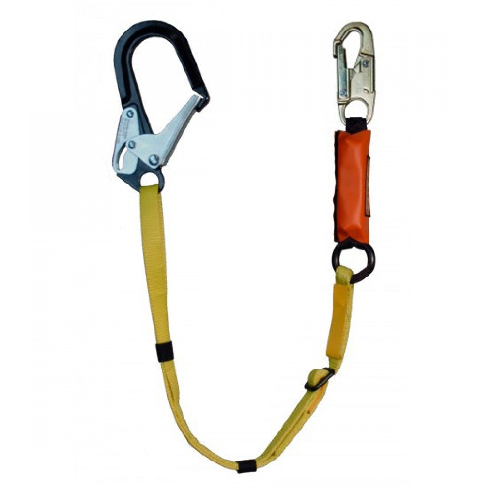 827-12 Adjustable w/6-12 ft. Free Fall SA Lanyard - 2 1/2" Aluminum Ladder Hook