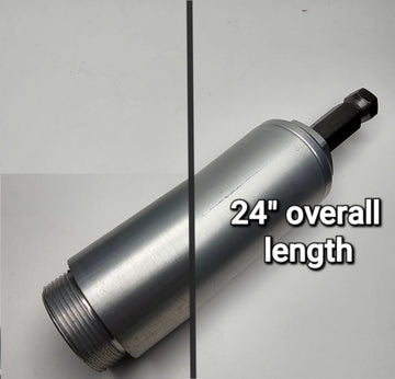 24" & 6" Heavy wall OG aluminum tube with optional quick connect
