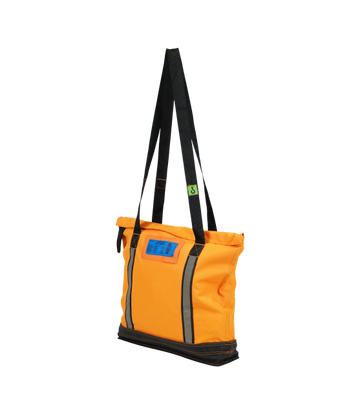 Small tote bag w/ long lifting strap