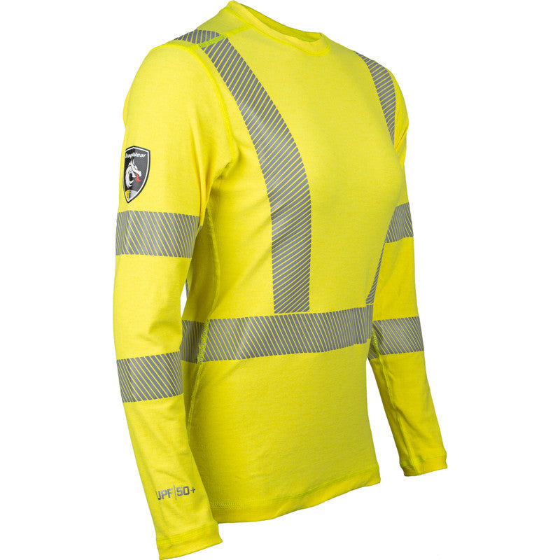 Women's Pro Dry® Tech Long Sleeve Hi-Vis Yellow FR Shirt