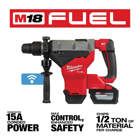 M18 FUEL 1-3/4 SDS MAX Rotary Hammer Kit w/ (2) 12.0 Battery