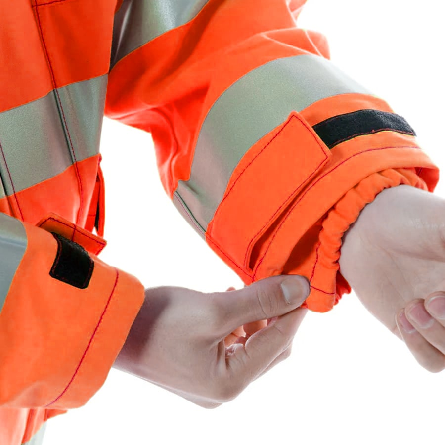 PRO ARC FR/ARC CAT 3  -60 Arctic Thermal Protection  High Visibility Rainwear/Outerwear Coat Orange/Navy