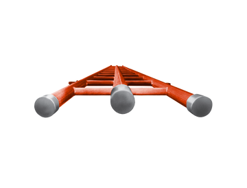 AB CHANCE 3 RAIL SPLICED LADDERS, 8' Bottom Section