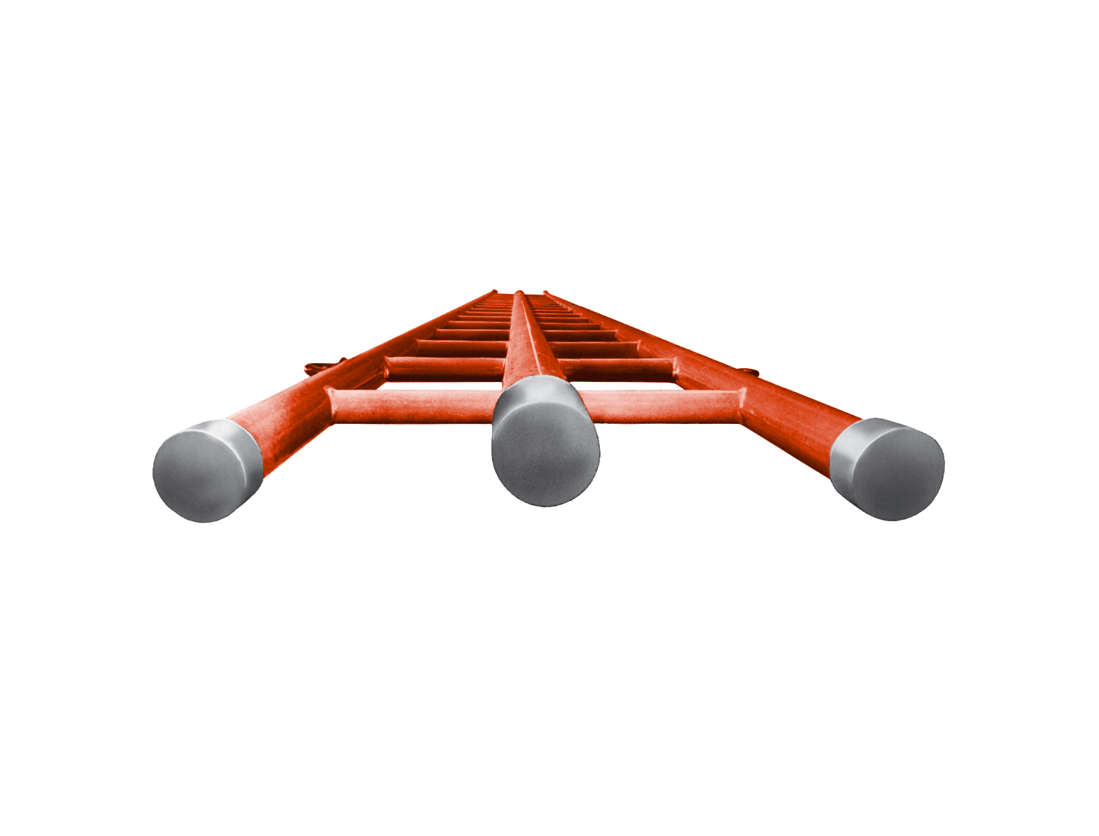 AB CHANCE 3 RAIL SPLICED LADDERS, 8' Bottom Section