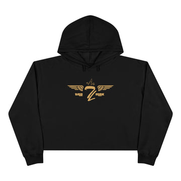 Gold Winged TL Crop Hoodie