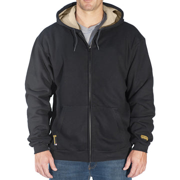 Zip-Up Black FR Hooded Sweatshirt