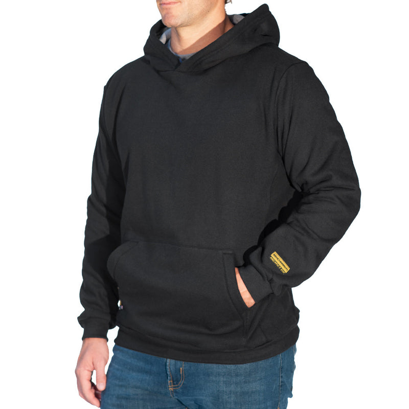 Load image into Gallery viewer, Black FR Hooded Pullover
