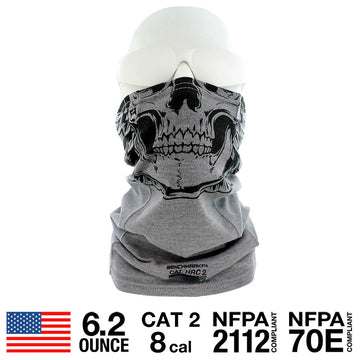 Skully Gray FR Face Muffler