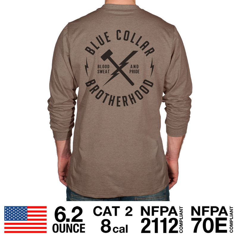 Load image into Gallery viewer, Blue Collar Brotherhood FR Long Sleeve Shirt
