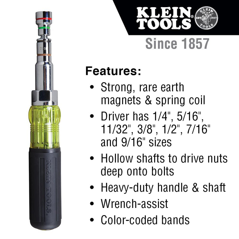 Load image into Gallery viewer, 7-in-1 Multi-Bit Screwdriver / Nut Driver, Magnetic
