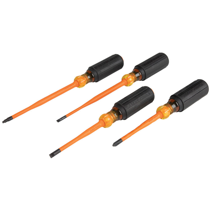 Load image into Gallery viewer, Slim-Tip Insulated Screwdriver Set, Phillips, Cabinet, Square, 4-Piece - (94-33734INS)
