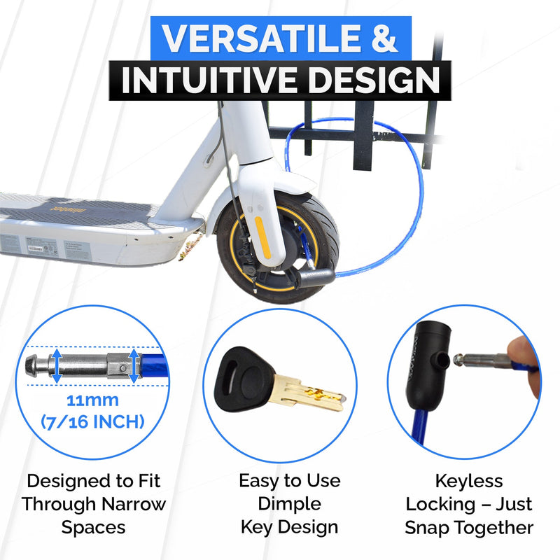 Load image into Gallery viewer, DocksLocks® Anti-Theft Weatherproof Straight Security Cable with Key Lock (5&#39;, 10&#39;, 15&#39;, 20&#39; or 25&#39;)
