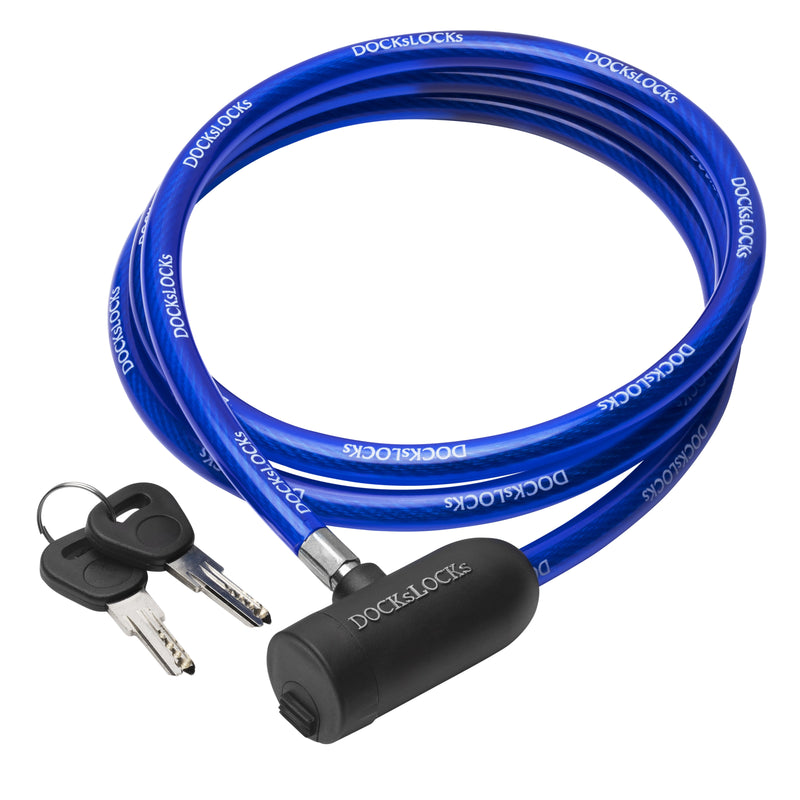 Load image into Gallery viewer, DocksLocks® Anti-Theft Weatherproof Straight Security Cable with Key Lock (5&#39;, 10&#39;, 15&#39;, 20&#39; or 25&#39;)
