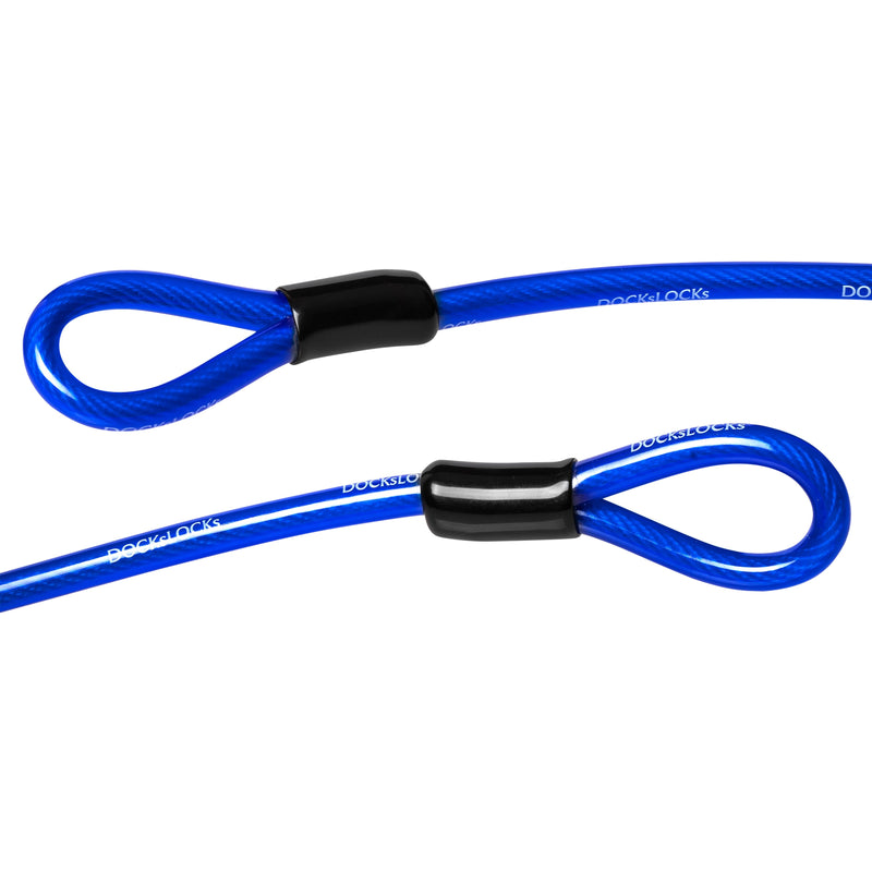 Load image into Gallery viewer, DocksLocks® Anti-Theft Weatherproof Coiled Security Cable with Looped Ends (5&#39;, 10&#39;, 15&#39;, 20&#39; or 25&#39;)
