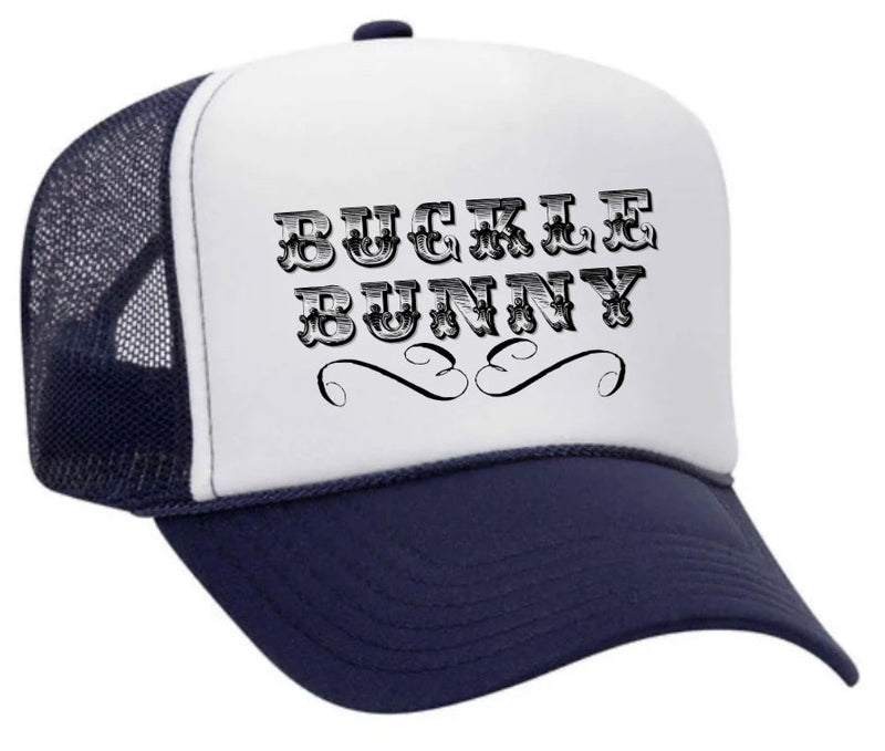 Load image into Gallery viewer, Buckle Bunny Trucker Hat
