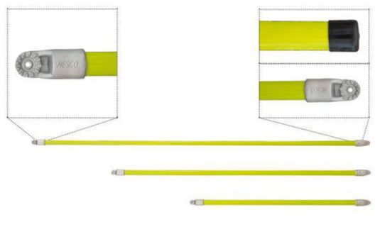 HD Hot Stick with Double Universal Ends - W 1.5" x L 4' to 12'