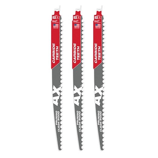 12" 3 TPI AX  with Carbide Teeth SAWZALL Blade for Pruning (3 PK)