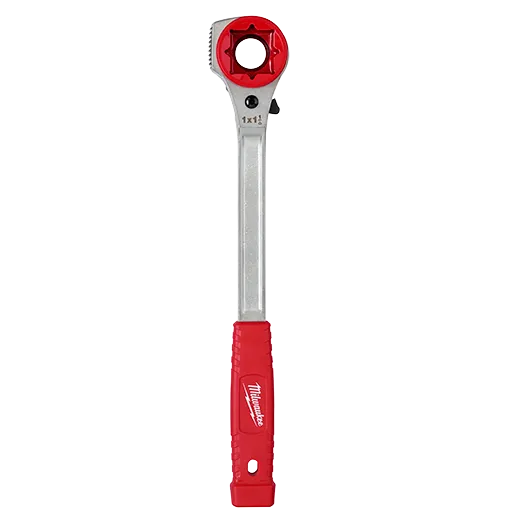 Load image into Gallery viewer, Lineman&#39;s High-Leverage Ratcheting Wrench w/ Milled Strike Face
