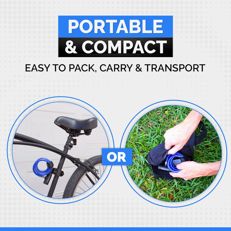 Load image into Gallery viewer, DocksLocks® Bike and Scooter Coiled Security Cable with Key Lock and Mounting Bracket (4&#39; or 6&#39;)
