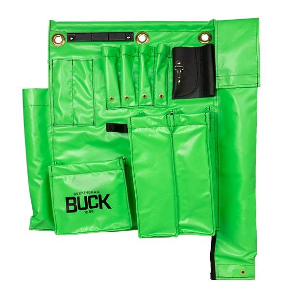 Load image into Gallery viewer, 9 Pocket Hi-Vis Tool Apron With Hot Stick Holder - 45002G9M2P8
