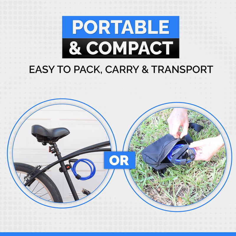 Load image into Gallery viewer, DocksLocks® Bike and Scooter Straight Security Cable Lock with Resettable Combination and Mounting Bracket (2&#39; or 4&#39;)
